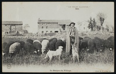 Shepherd in a Village by French Photographer